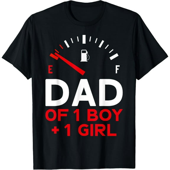 Hot Trending T-Shirt With Dad Of 1 Boy And 1 Girl Father'S Day