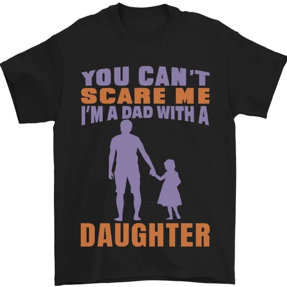 Hot Trending T-Shirt With Dad With A Daughter Funny Fathers Day T-Shirt Design Preview Only
