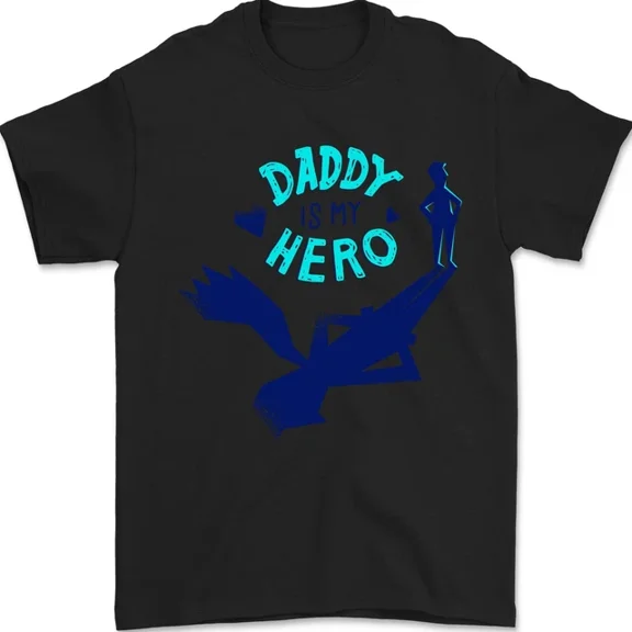 Hot Trending T-Shirt With Daddy Is My Superhero Funny Fathers Day T-Shirt Design Preview Only