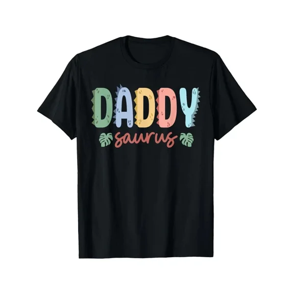 Hot Trending T-Shirt With Daddy Saurus Dad Dinosaur Birthday T-Shirt Family Matching, Fun, Casual Wear