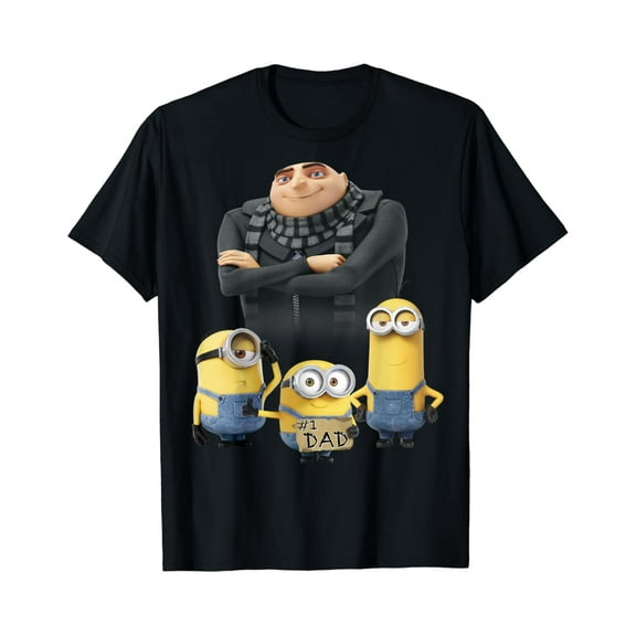 Hot Trending T-Shirt With Despicable Me Minions Father'S Day #1 Dad Cardboard Sign