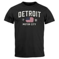 thumbnail image 1 of Hot Trending T-Shirt With Detroit Usa Print Print America Stars And Stripes Vintage Design Preview Only, 1 of 3
