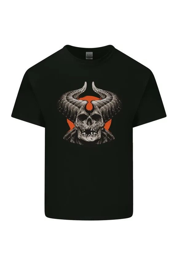 Hot Trending T-Shirt With Devil With Huge Horns T-Shirt Design Preview Only