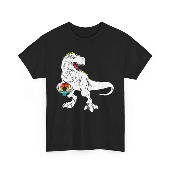 Hot Trending T-Shirt With Dinosaur T-Shirt S-5Xl | Prehistoric Tee | T-Rex Jurassic Soccer-Player