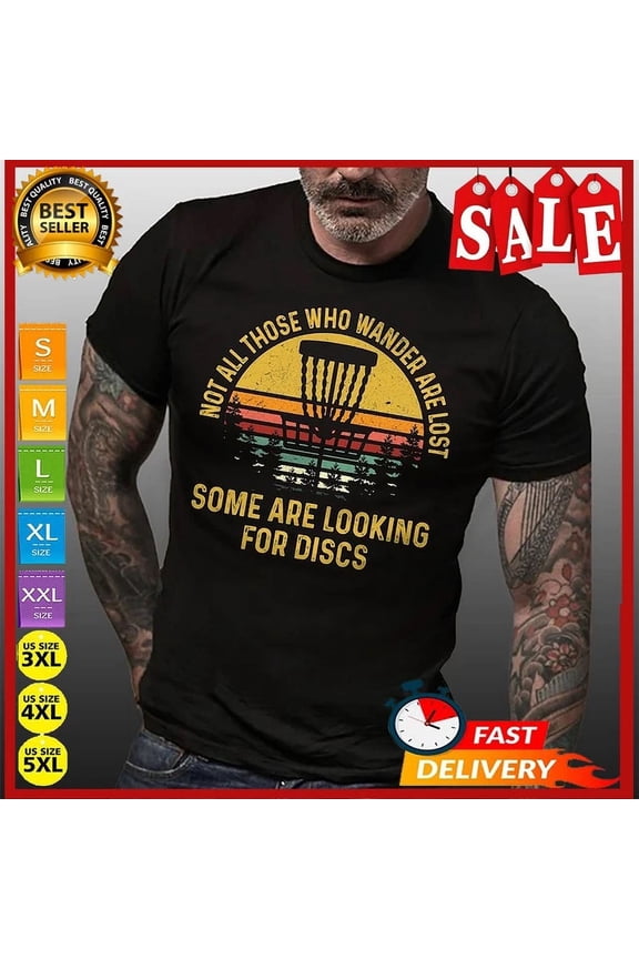 Hot Trending T-Shirt With Disc Golf Dad For Him, Funny Disc Golfer Gift, Disc Golfing Design Preview Only