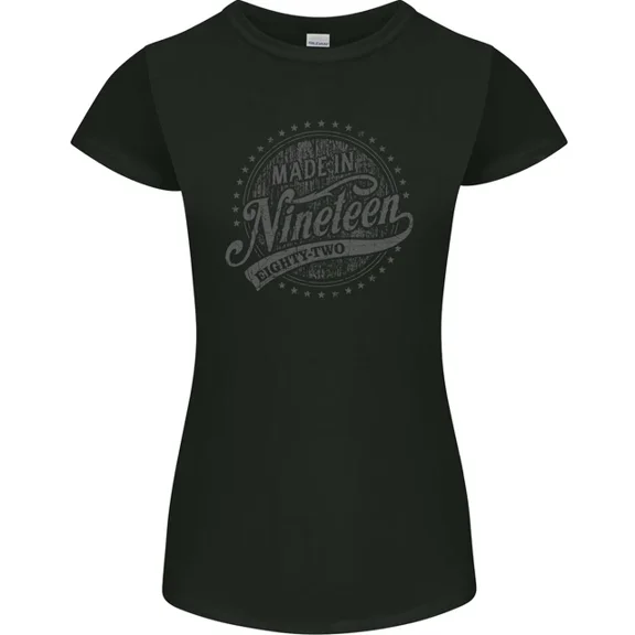 Hot Trending T-Shirt With Distressed 43Rd Birthday Made In 1982 T-Shirt Black Design Preview Only