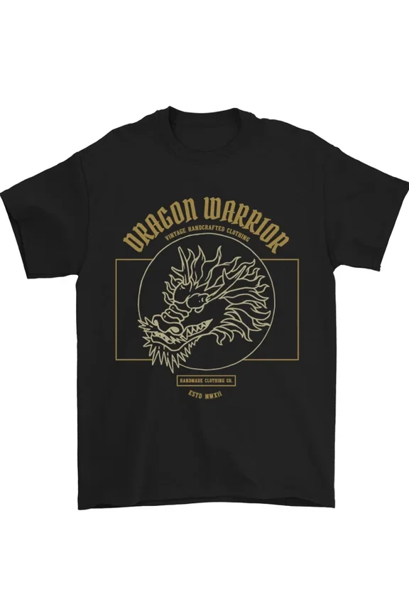 Hot Trending T-Shirt With Dragon Warrior Samurai Japan Japanese T-Shirt Design Preview Only