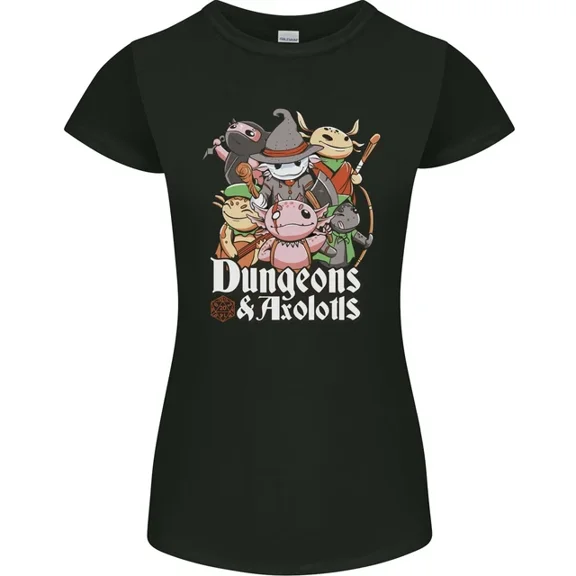 Hot Trending T-Shirt With Dungeons & Axolotl Role Play Games Rpg T-Shirt Design Preview Only