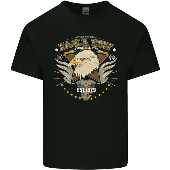 Hot Trending T-Shirt With Eagle Reef Motorcycle Motorbike Biker T-Shirt Design Preview Only