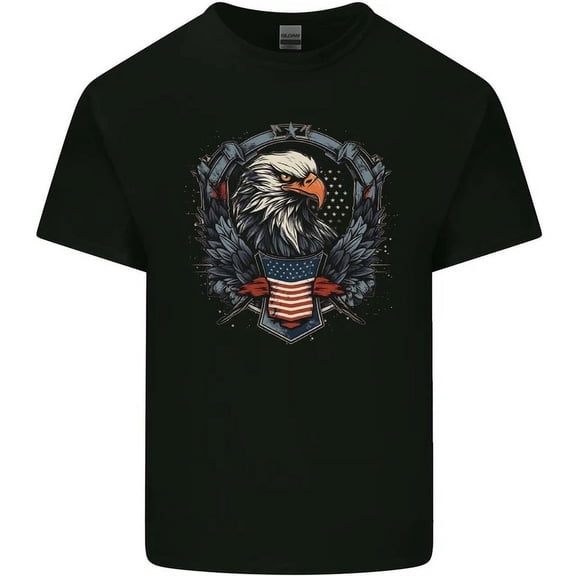 Hot Trending T-Shirt With Eagle With Usa Flag Shield T-Shirt Design Preview Only
