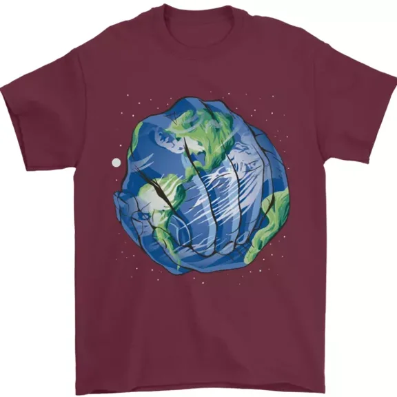 Hot Trending T-Shirt With Earth Hands Climate Change Environment T-Shirt Design Preview Only