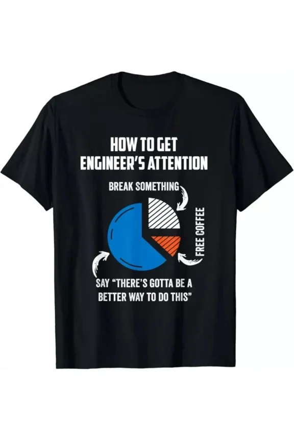 Hot Trending T-Shirt With Engineer Funny For Electrical Mechanical Civil Computer Design Preview Only