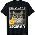 thumbnail image 1 of Hot Trending T-Shirt With Erm, What The Sigma? Cat Cat With Sunglasses T-Shirt, 1 of 5