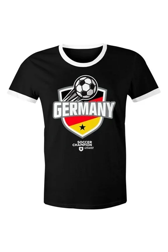 Hot Trending T-Shirt With Fan World Cup Badge Germany Germany Flag Football Design Preview Only