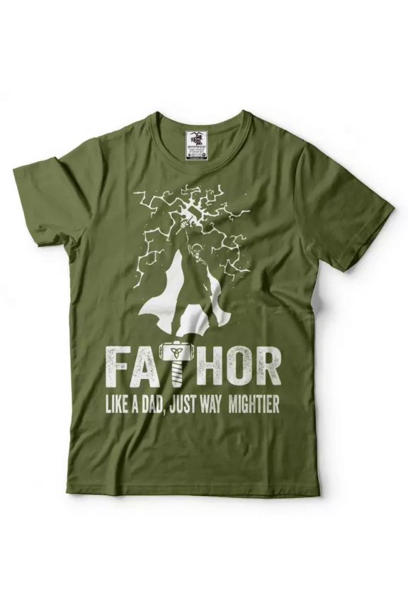 Hot Trending T-Shirt With Father'S Day Gift Fa Thor Norse God Father Gift For Dad Mens Tee Design Preview Only