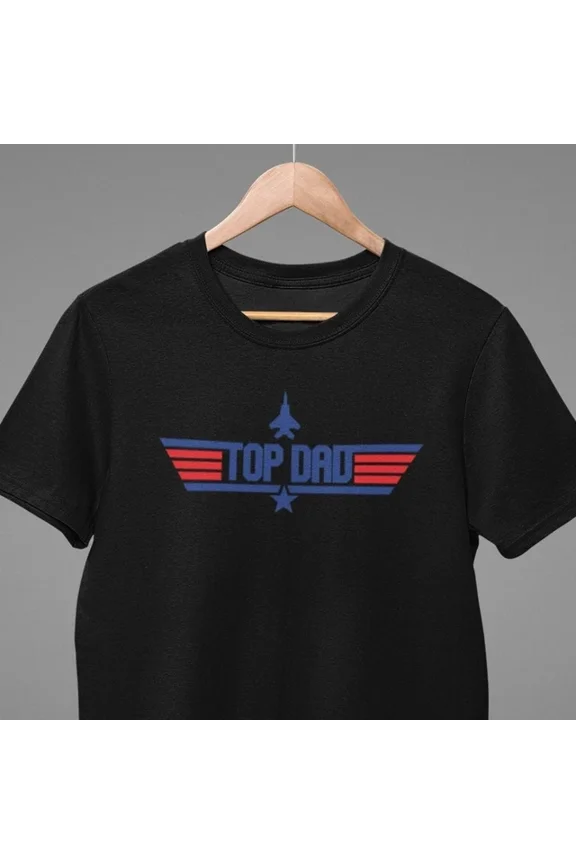 Hot Trending T-Shirt With Father'S Day T-Shirt Top Dad Plane Aircraft Son Daddy Present Gift For Him D Design Preview Only