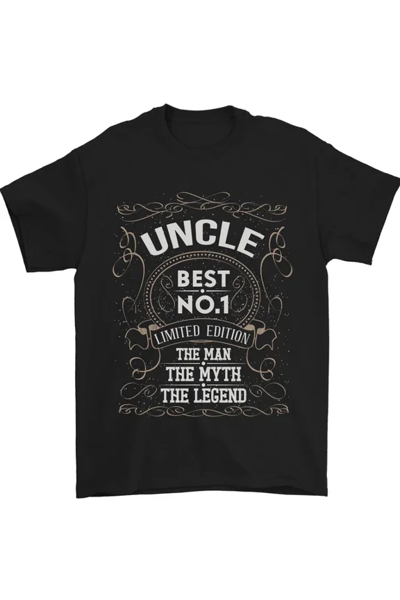 Hot Trending T-Shirt With Fathers Day No 1 Uncle Man Myth Legend T-Shirt Design Preview Only