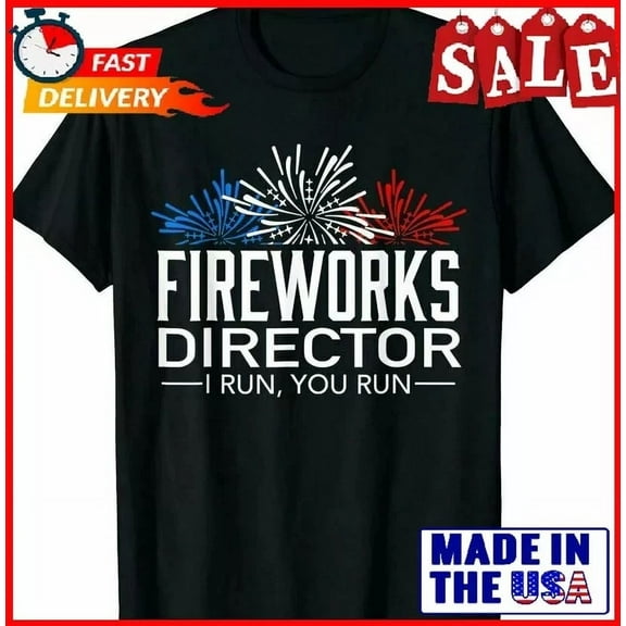 Hot Trending T-Shirt With Fireworks Director Funny 4Th Of July Usa Flag Patriotic T-Shirt Full Size Design Preview Only
