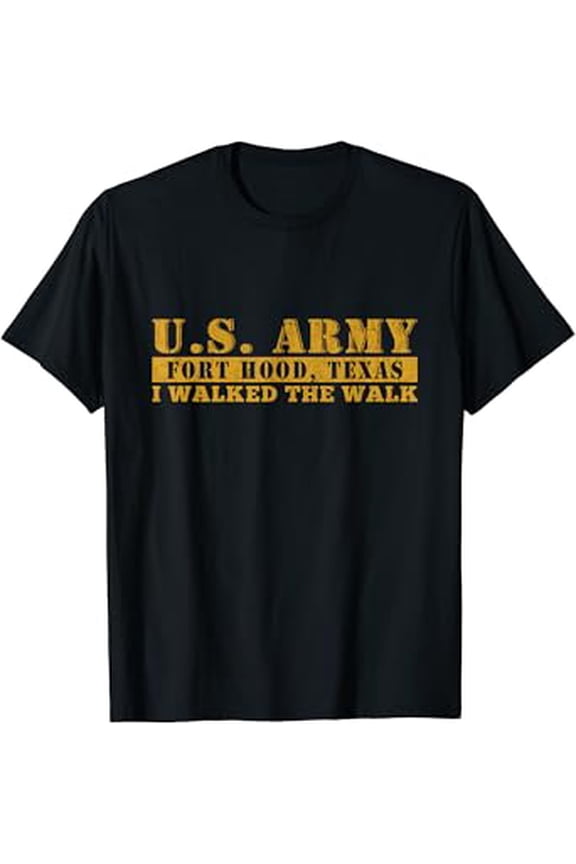 Hot Trending T-Shirt With Fort Hood Texas Us Army 1St Cavalry Division Vintage Gift T-Shirt Design Preview Only