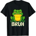 thumbnail image 1 of Hot Trending T-Shirt With Frog With Attitude Bruh T-Shirt Design Preview Only, 1 of 5