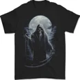 thumbnail image 1 of Hot Trending T-Shirt With Full Moon Grim Reaper T-Shirt Design Preview Only, 1 of 5