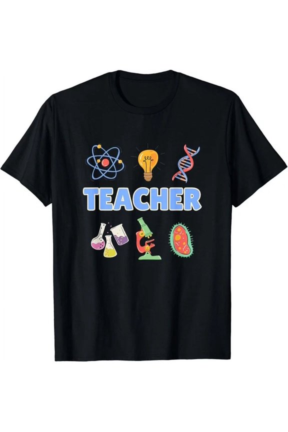 Hot Trending T-Shirt With Fun Science Teacher Vibe Graphic Art Tee Back To School Top Design Preview Only