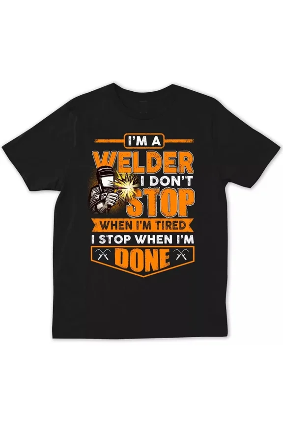 Hot Trending T-Shirt With Funny Gift For Welder Dad Father Arc Welding Tee Blacksmith Tee Design Preview Only