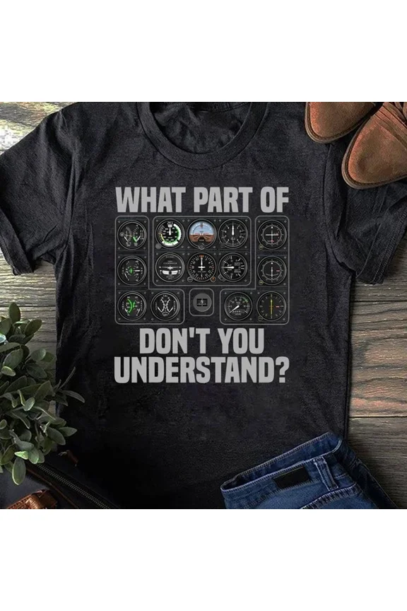 Hot Trending T-Shirt With Funny Pilot Design For Men Women Airplane Airline Pilot Gift For Design Preview Only