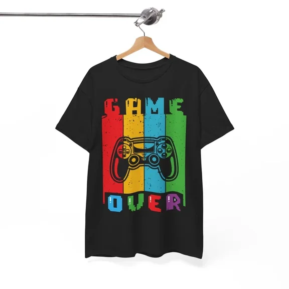 Hot Trending T-Shirt With Game Over T-Shirt S-5Xl | Retro Video Game Tee | Gaming Graphic Shirt