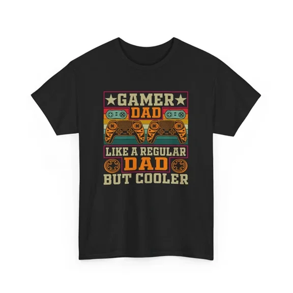 Hot Trending T-Shirt With Gamer Dad T-Shirt S-5Xl | Gamer Life Tee | Fun Shirt For Gaming Enthusiasts