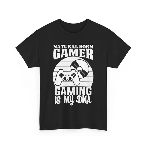 Hot Trending T-Shirt With Gaming Is My Dna T-Shirt S-5Xl | Gaming Tee | Retro Video Game Shirt For Gamers
