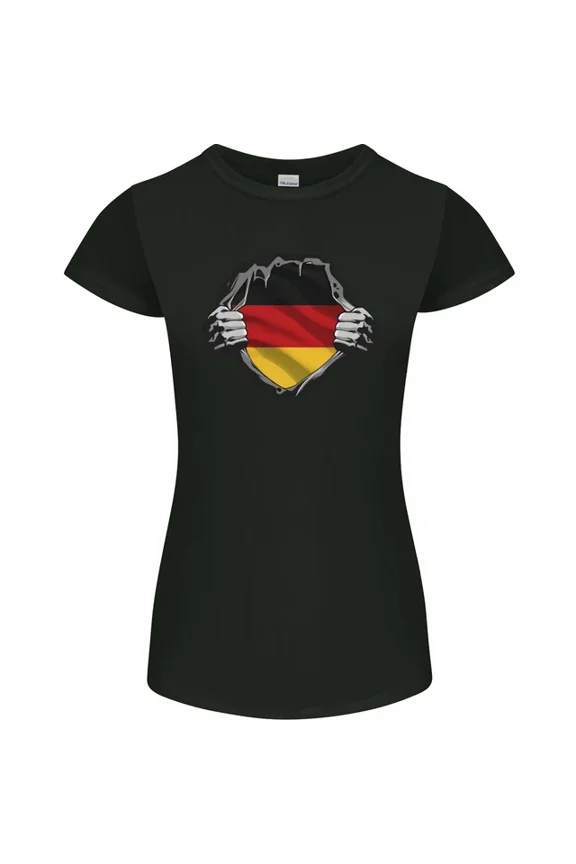 Hot Trending T-Shirt With German Flag Ripped Torn Gym Germany T-Shirt Design Preview Only