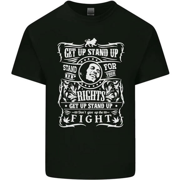 Hot Trending T-Shirt With Get Up Stand Up Reggae Music T-Shirt Design Preview Only