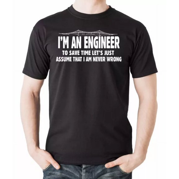 Hot Trending T-Shirt With Gift For Engineer Funny Profession Tee Design Preview Only