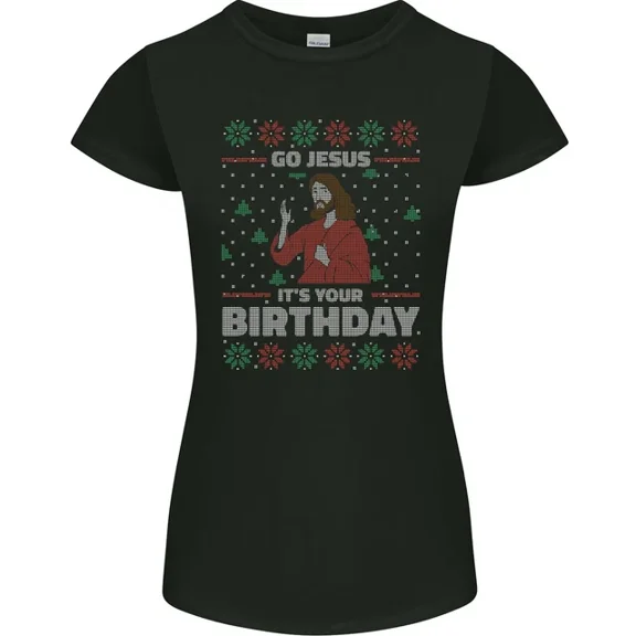 Hot Trending T-Shirt With Go Jesus Its Your Birthday Funny Christmas T-Shirt Design Preview Only