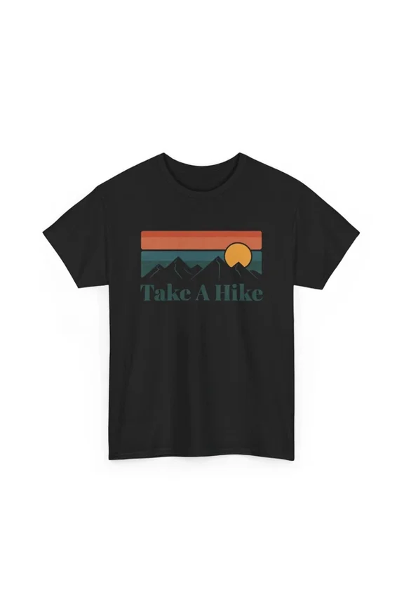 Hot Trending T-Shirt With Go Wild T-Shirt S-5Xl | Mountain Adventure Hitee | Take A Hike Retro Shirt Birthday Gifts; For Men & Women