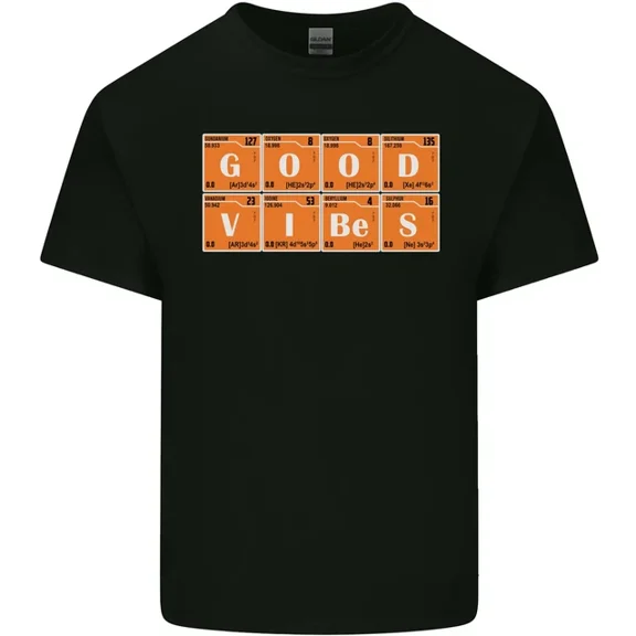Hot Trending T-Shirt With Good Vibes Periodic Table Chemistry Funny T-Shirt Design Preview Only