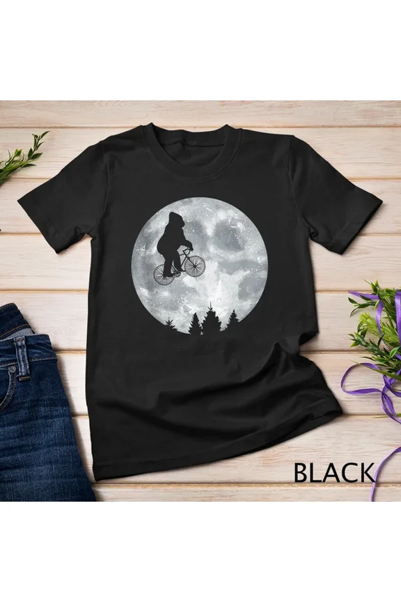 Hot Trending T-Shirt With Gorilla Riding Moon Bike Halloween Lunar Cycling Cyclist Unisex S-5Xl T-Shirt