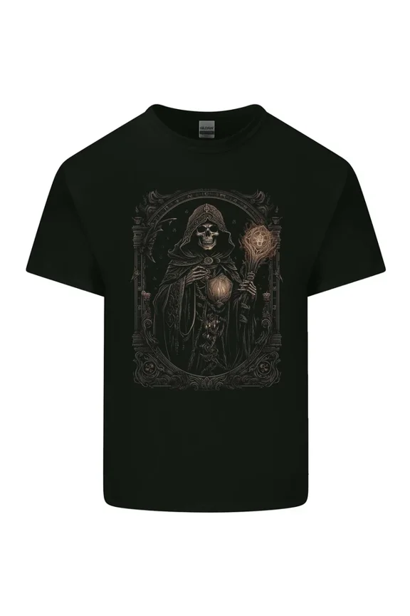Hot Trending T-Shirt With Gothic Grim Reaper Goth Heavy Metal 11 T-Shirt Design Preview Only