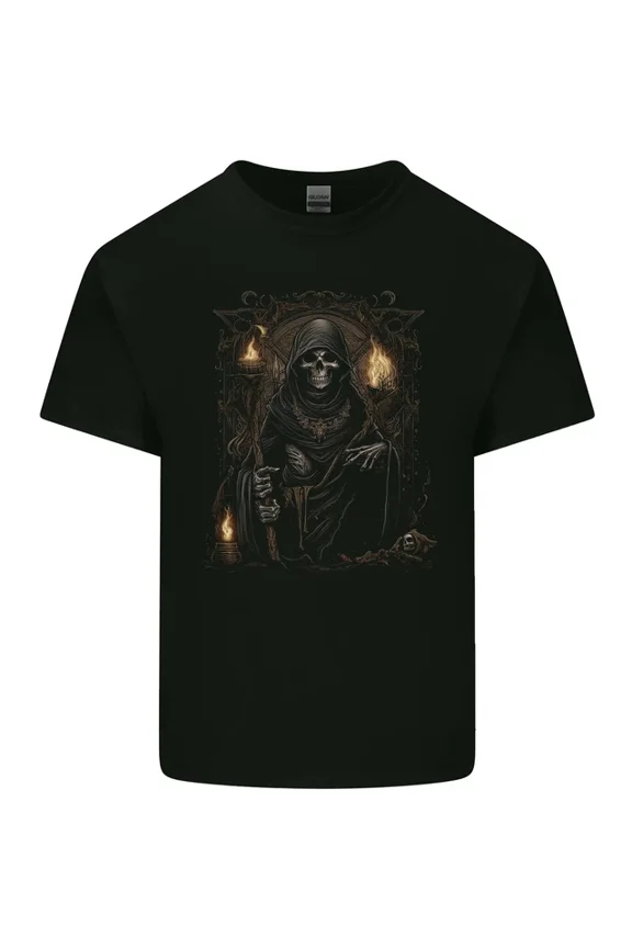 Hot Trending T-Shirt With Gothic Grim Reaper Goth Heavy Metal 8 T-Shirt Design Preview Only