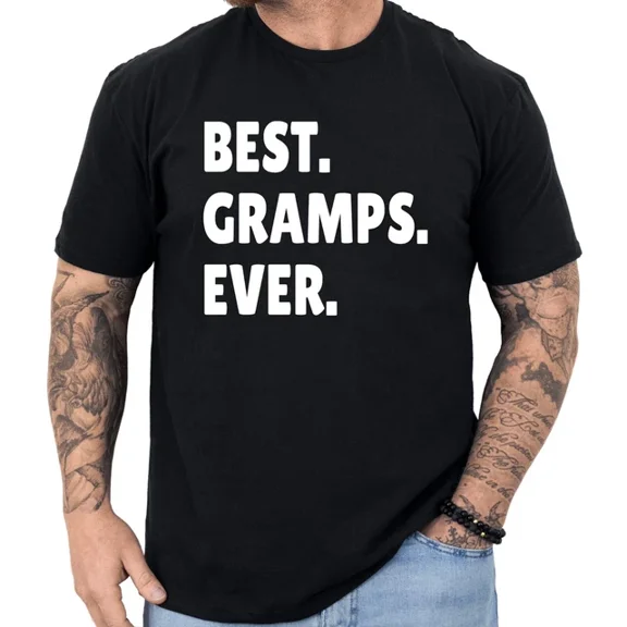Hot Trending T-Shirt With Gramps T-Shirt For Fathers Day Gramps Grandpa Birthday Christmas Gifts Mens Tee Design Preview Only