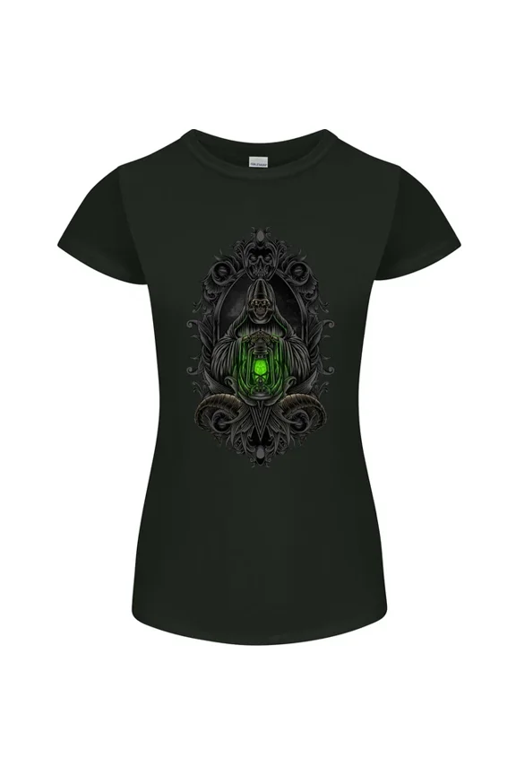 Hot Trending T-Shirt With Grim Reaper Gothic Heavy Metal T-Shirt Design Preview Only