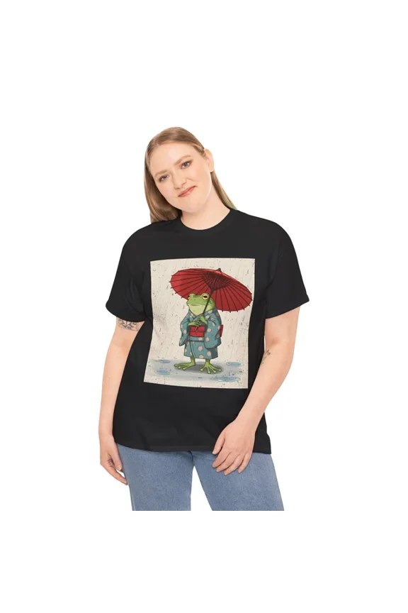 Hot Trending T-Shirt With Grumpy Frog Japanese T-Shirt S-5Xl | Mecha Anime Style Tee | Sci-Fi Tokyo Shirt
