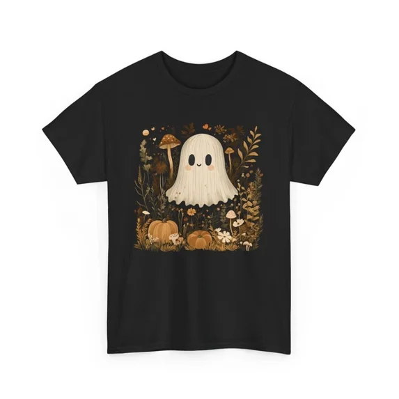 Hot Trending T-Shirt With Halloween Ghost T-Shirt | Spooky Haunted Tee | Fun Paranormal Shirt Design Preview Only