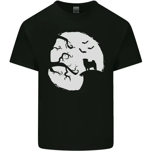 Hot Trending T-Shirt With Halloween Pug Dog T-Shirt Design Preview Only