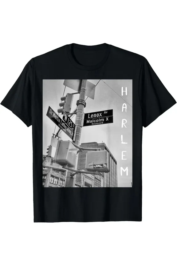 Hot Trending T-Shirt With Harlem New York City Nyc Street Men Women Design Preview Only