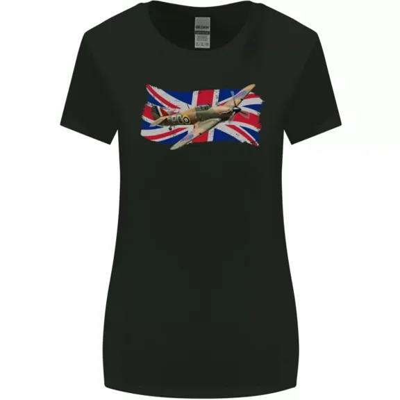 Hot Trending T-Shirt With Hawker Hurricane With The Union Jack T-Shirt Design Preview Only