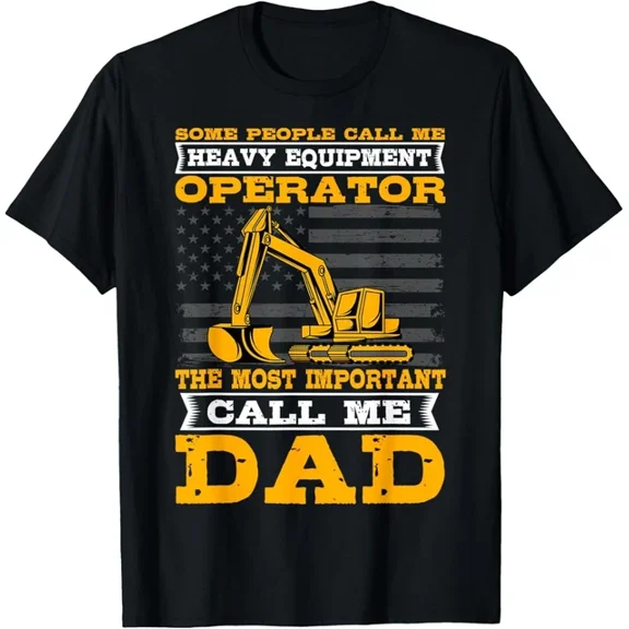 Hot Trending T-Shirt With Heavy Equipment Operator Excavator Father'S Day Dad Gift Unisex T-Shirt Design Preview Only