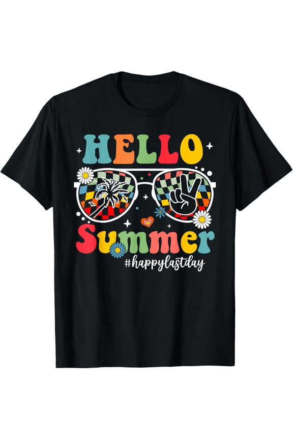 Hot Trending T-Shirt With Hello Summer Funny Happy Last Day Of School Teacher Student