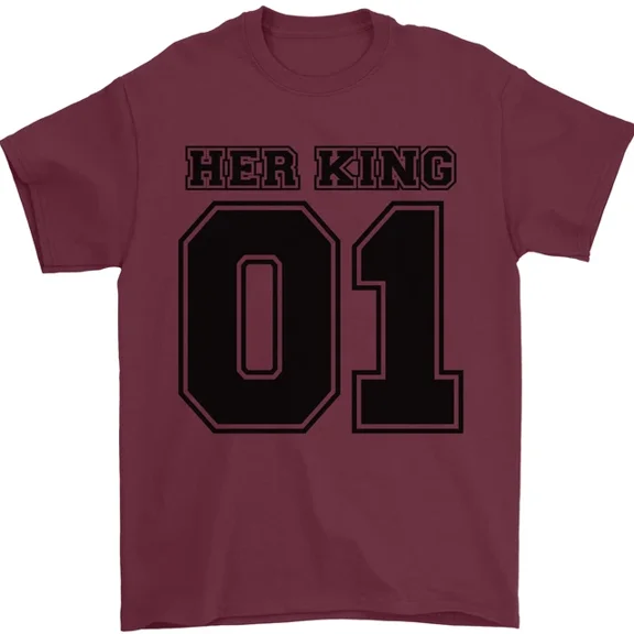 Hot Trending T-Shirt With Her King Funny Valentines Day T-Shirt Design Preview Only